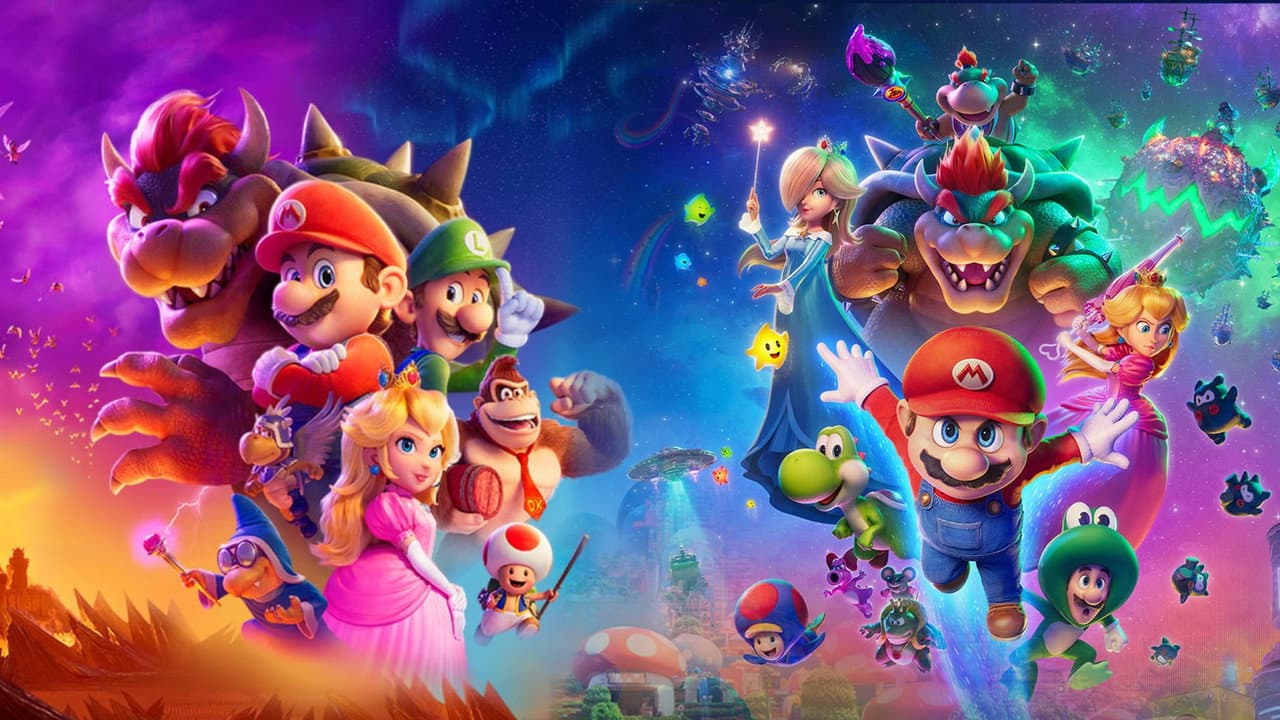 The Super Mario backdrop