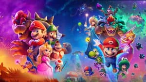 The Super Mario backdrop
